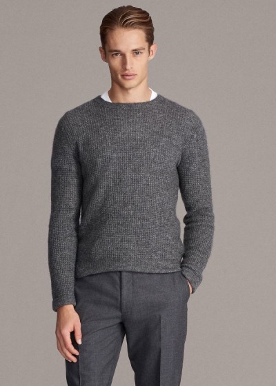 Suéter Ralph Lauren Cashmere-Silk Crewneck Homem 41265-LBSP